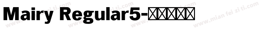 Mairy Regular5字体转换